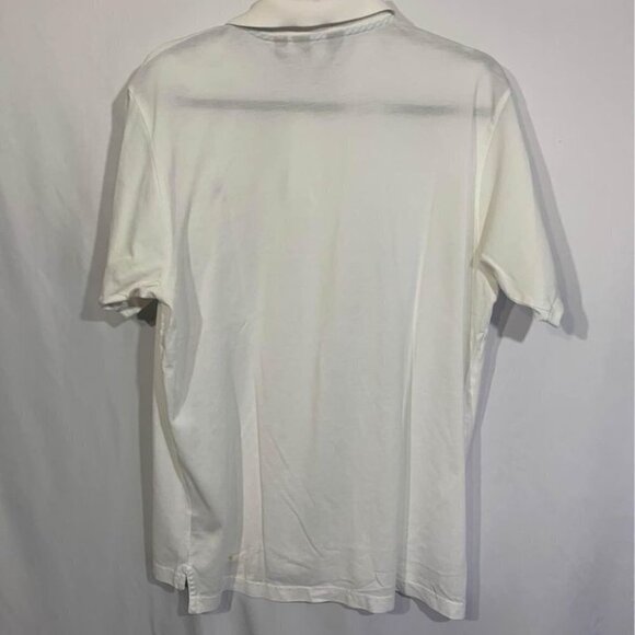 lincs by David Chu polo golf shirt. Size mens Large. White. 100% cotton. - Picture 7 of 8